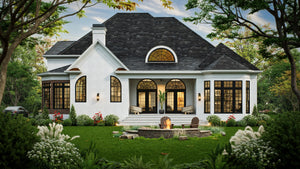 A468-A Traditional House, 4 Bedrooms, 3.5 Bathrooms | Westdrake House Exterior-8