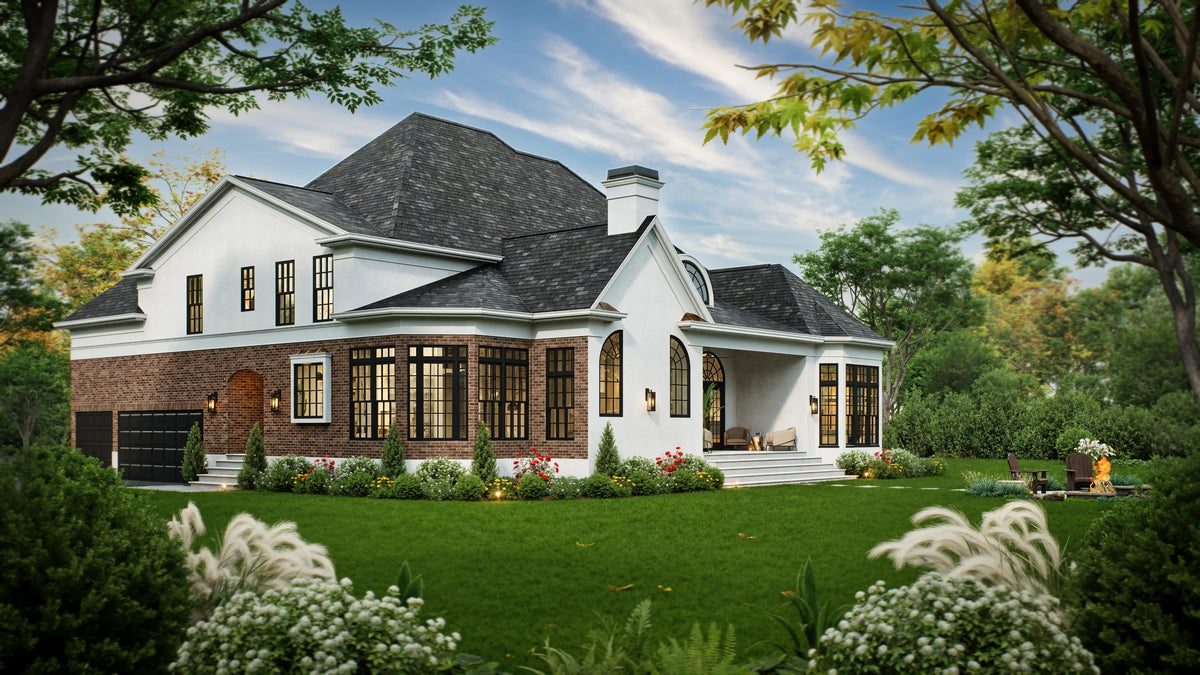 A468-A Traditional House, 4 Bedrooms, 3.5 Bathrooms | Westdrake House Exterior-6