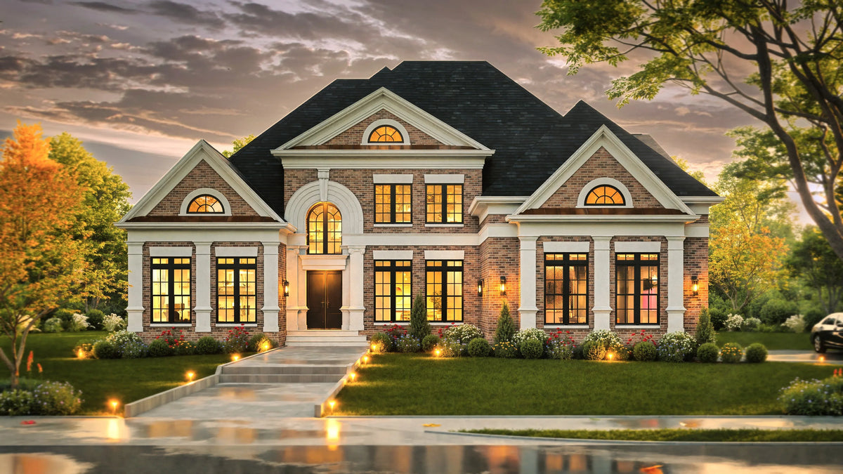A468-A Traditional House, 4 Bedrooms, 3.5 Bathrooms | Westdrake House Exterior-3