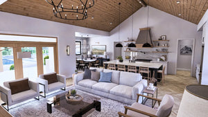 A7571-A Modern House Widescreen, 3 Bedrooms, 3.5 Bathrooms | Sweet Clover House