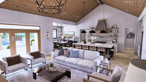 A7572-A Modern Farmhouse Widescreen, 3 Bedrooms, 3.5 Bathrooms | Sweet Maple House