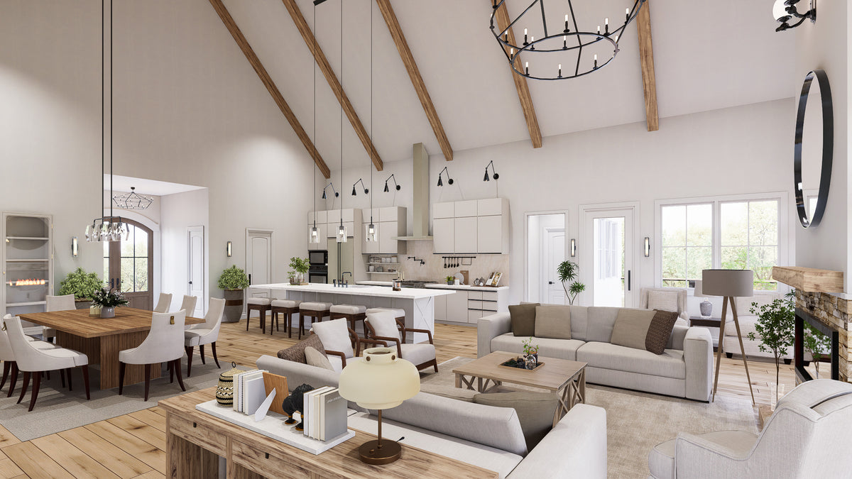 A7897-A Modern Farmhouse 3 Beds, 2 Baths Interior 2