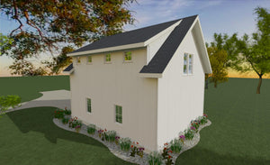 X7318-A The Wilbury 24x28 House Exterior-2