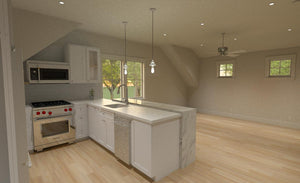 X7318-A The Wilbury 24x28 House Living Room 2