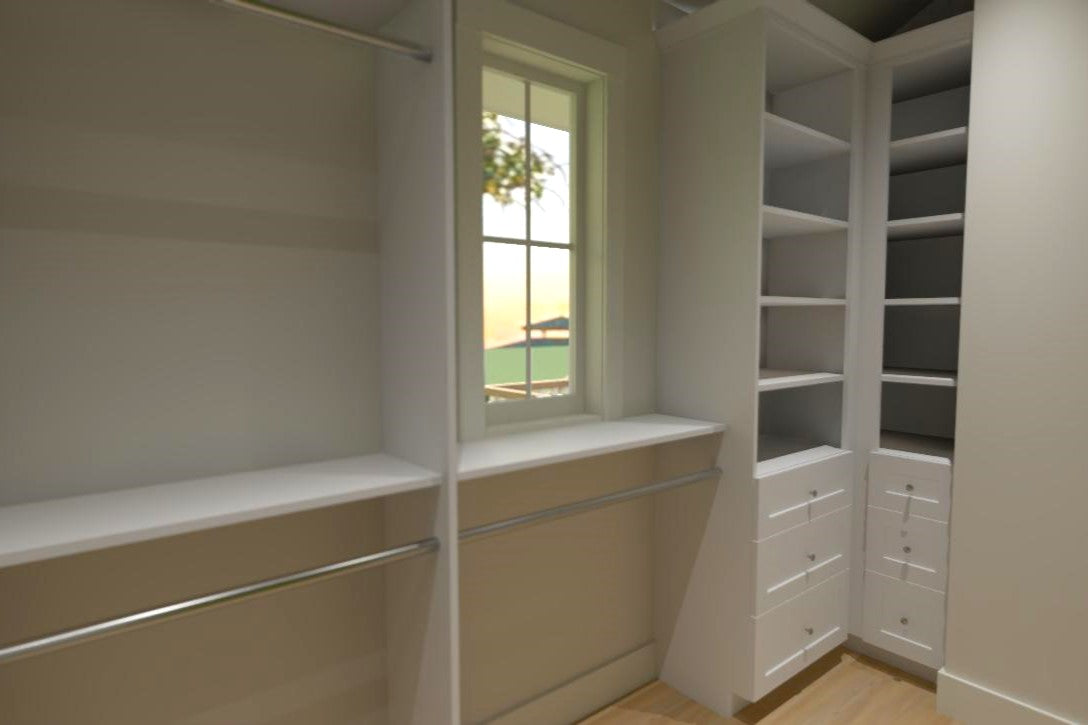 X7318-A The Wilbury 24x28 House Walk-In Closet