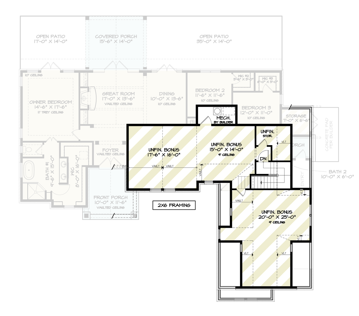 Willow Grove Plan A1742-A / Bonus Floor Plan