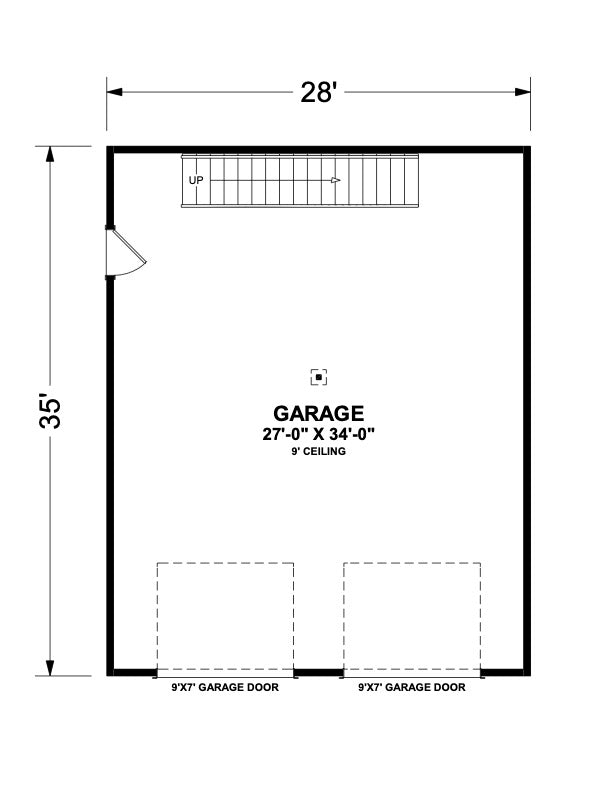 X7320-A The Winthrop 35 Enclosed Stairs House Plan