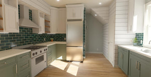 X7320-A The Winthrop 35 Enclosed Stairs House Kitchen 