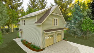 X7320-A The Winthrop 35 Enclosed Stairs House Exterior-1