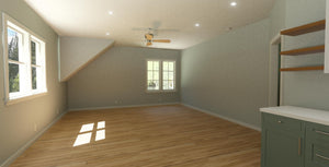 X7320-A The Winthrop 35 Enclosed Stairs House Living 