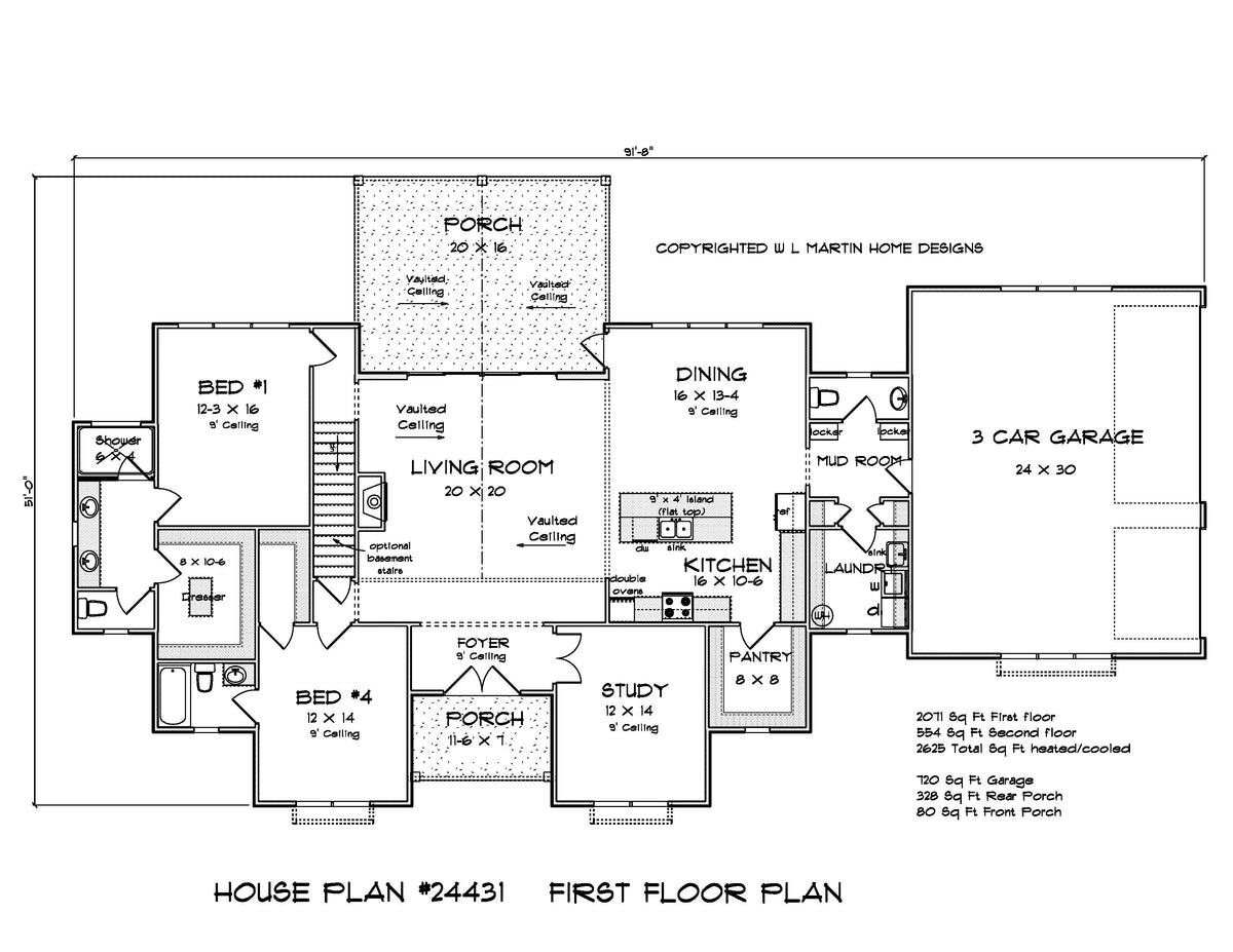 Cottonwood Creek First Floor Plan