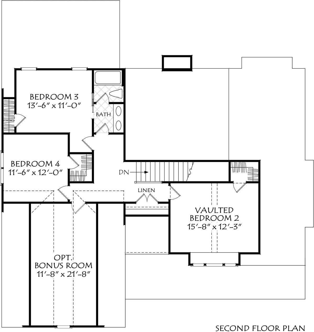 Wood Hollow House Plan - Archival Designs House Plans, floor plan