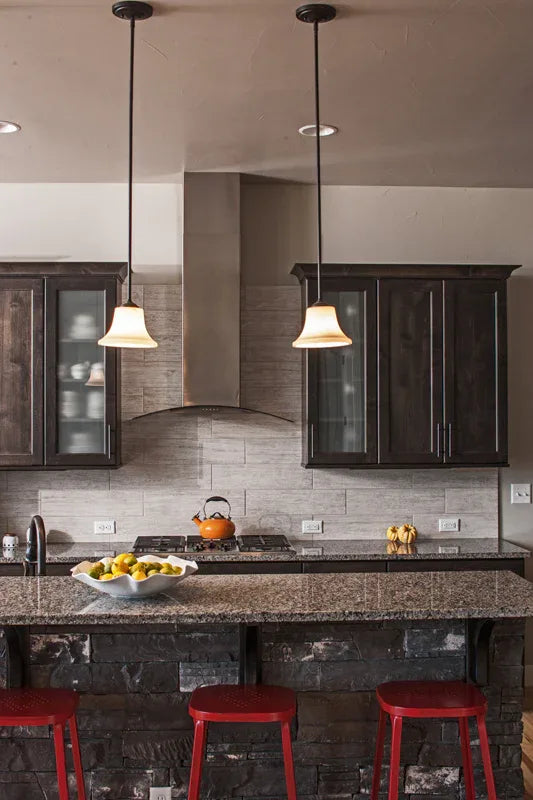 I7636-A Ranch House Kitchen, 3 Bedrooms, 2.5 Bathrooms | The Tawny Thrush House Plan