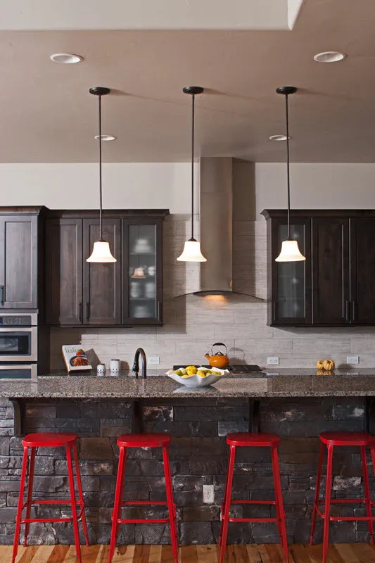 I7636-A Ranch House Kitchen, 3 Bedrooms, 2.5 Bathrooms | The Tawny Thrush House Plan