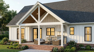 C7576-A Modern Farmhouse, 4 Bedrooms, 3 Bathrooms | Fawn Valley House Exterior-8