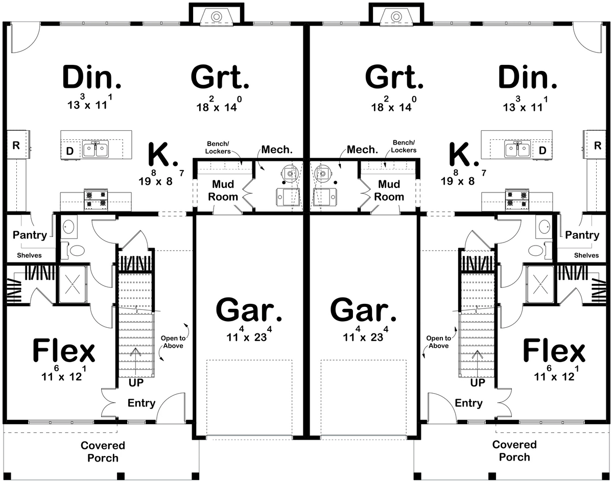 Abilene House Plan - Archival Designs House Plans, floor plan