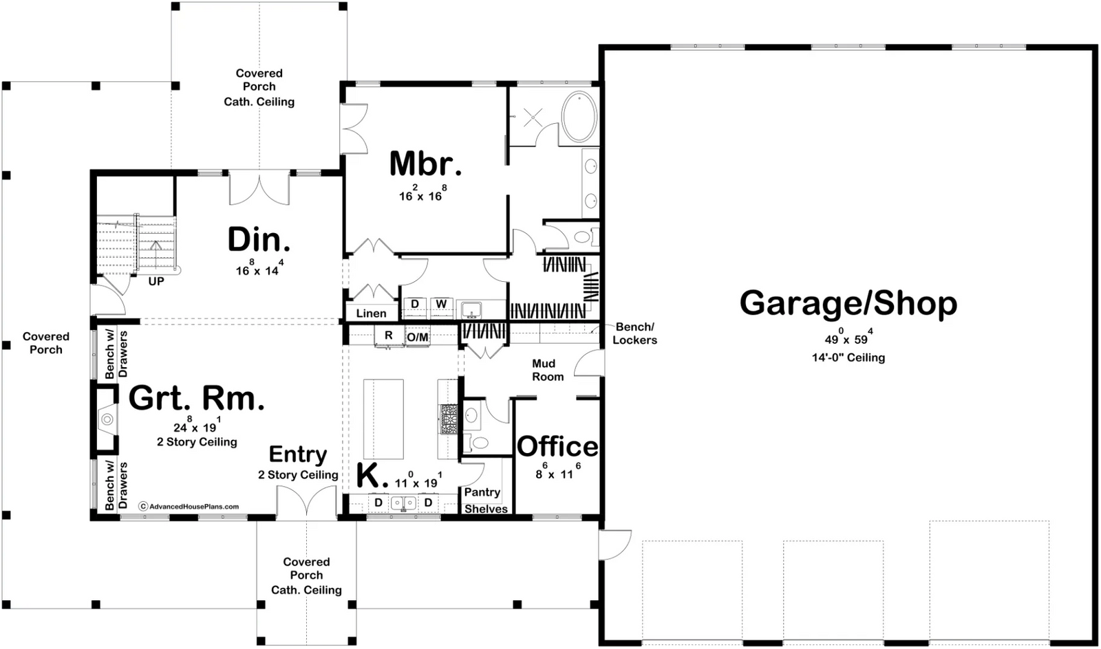 Arlington Heights Shopdominium - Archival Designs House Plans