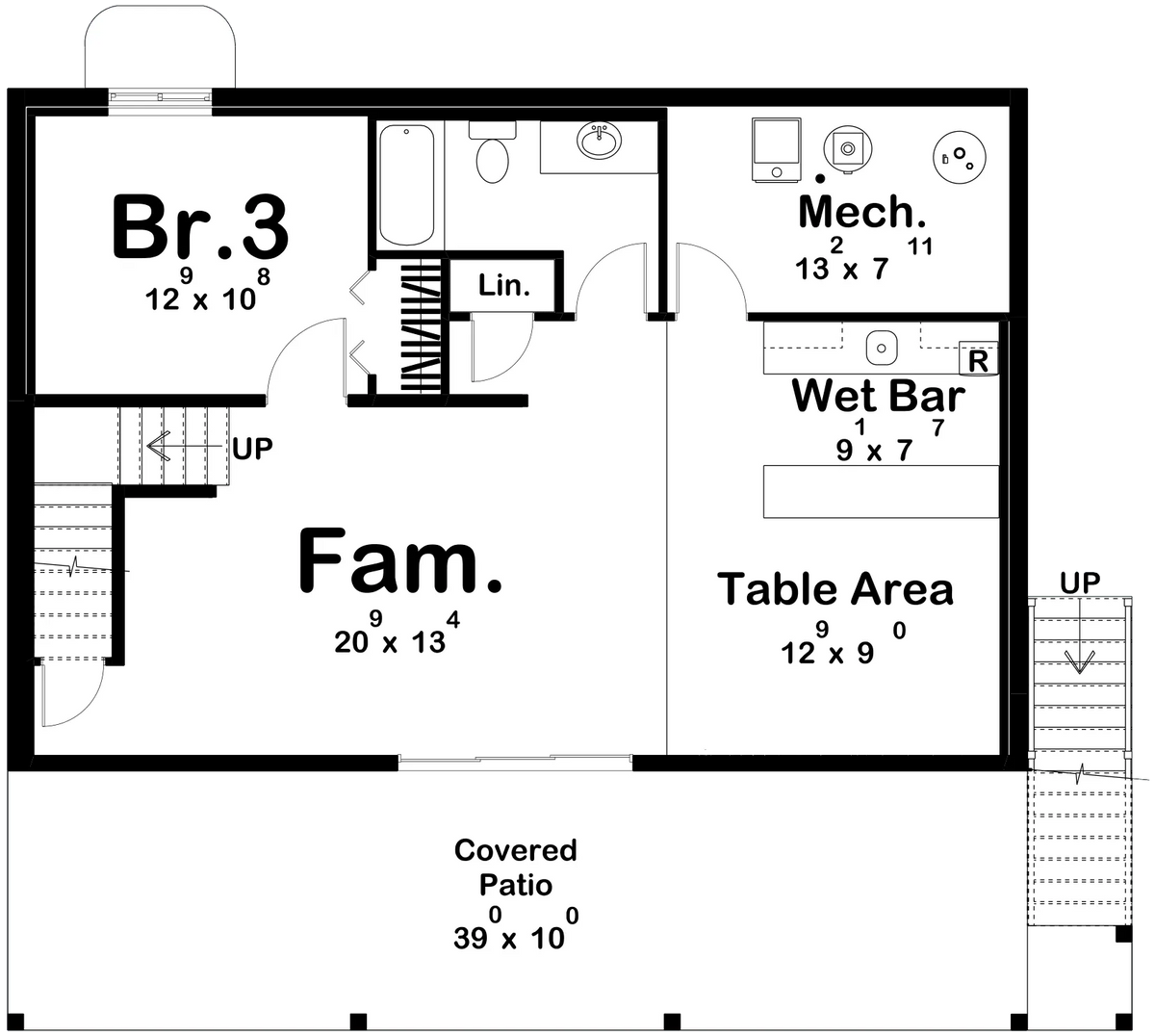 Balenger House Plan - Archival Designs House Plans, floor plan