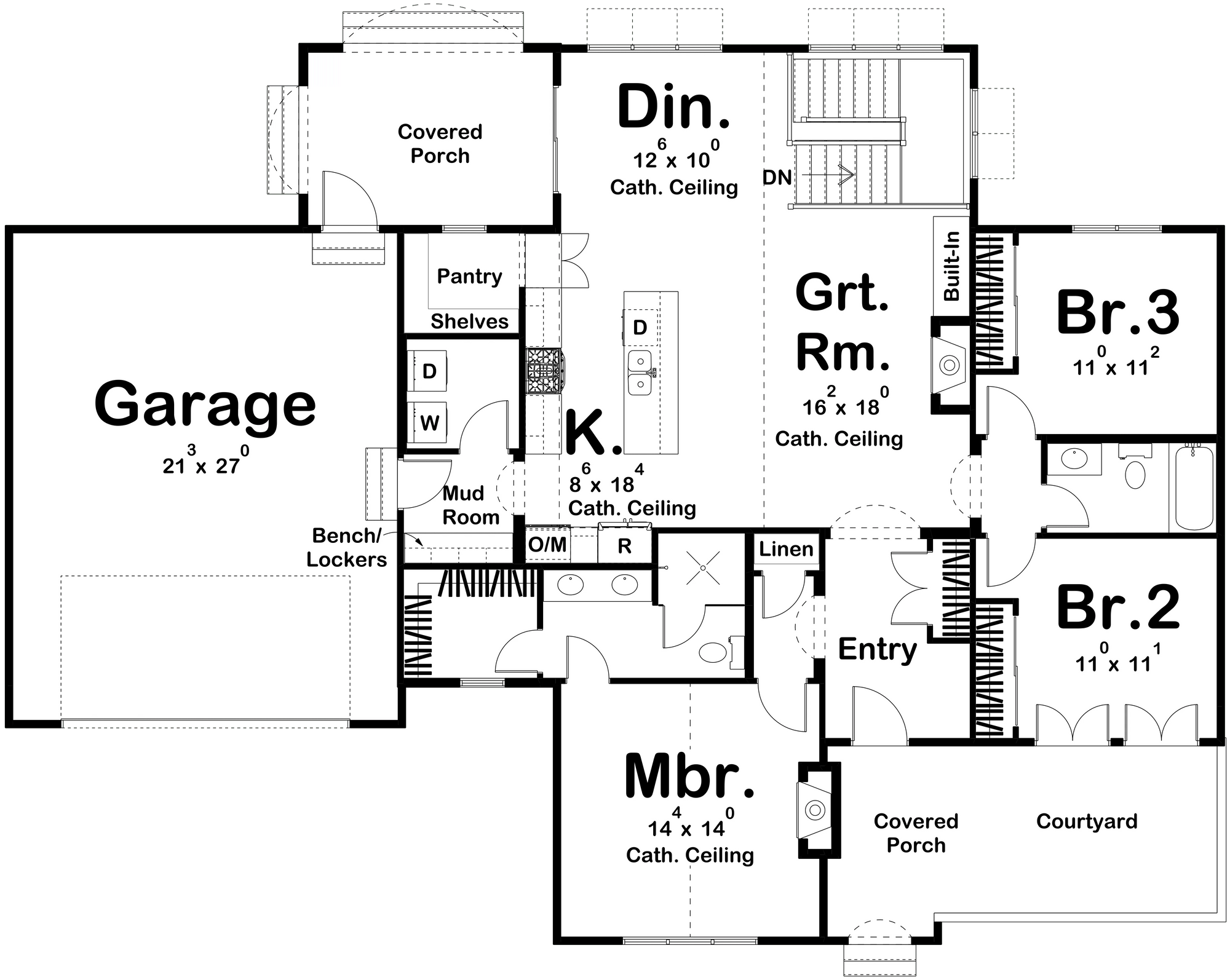 Barcelona House Plan - Archival Designs House Plans