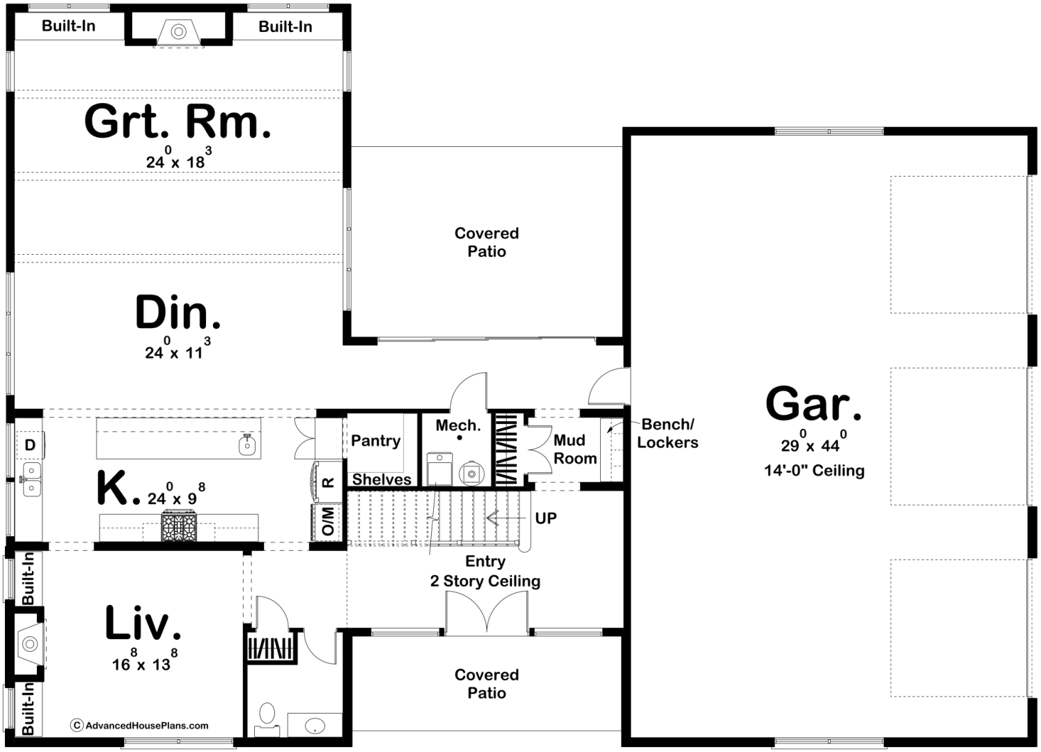 Barton Creek Barndominium House Plan - Front