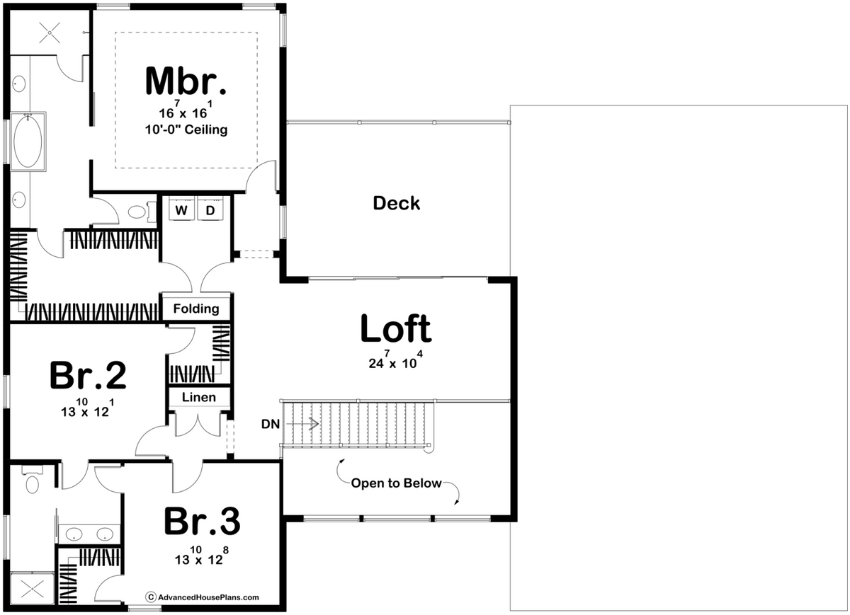 Barton Creek Barndominium House - Second Floor Plan