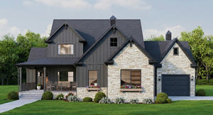 AJ7856-A Craftsman House, 3 to 4 Bedrooms, 2.5 Bathrooms | Plan VD1067 Exterior-7