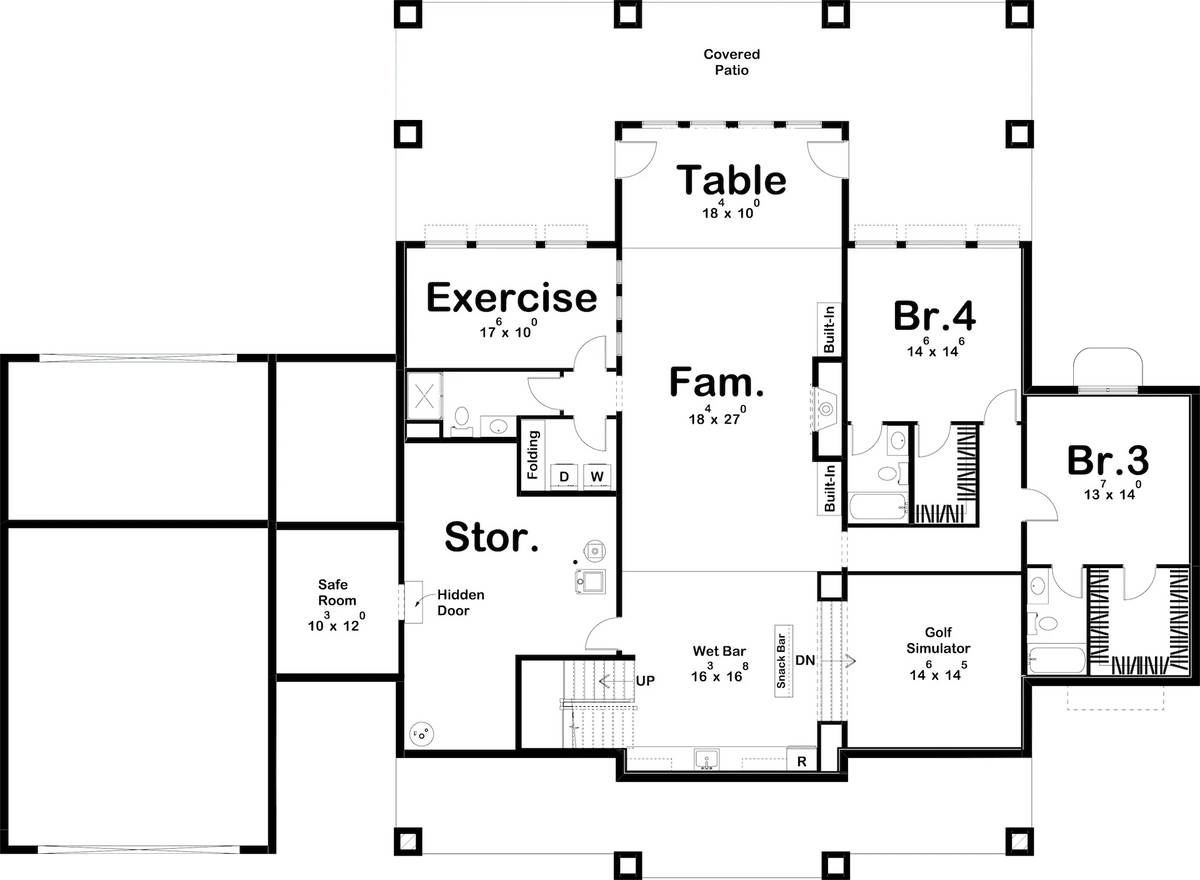 Bramble Hill House Plan - Archival Designs House Plans, floor plan