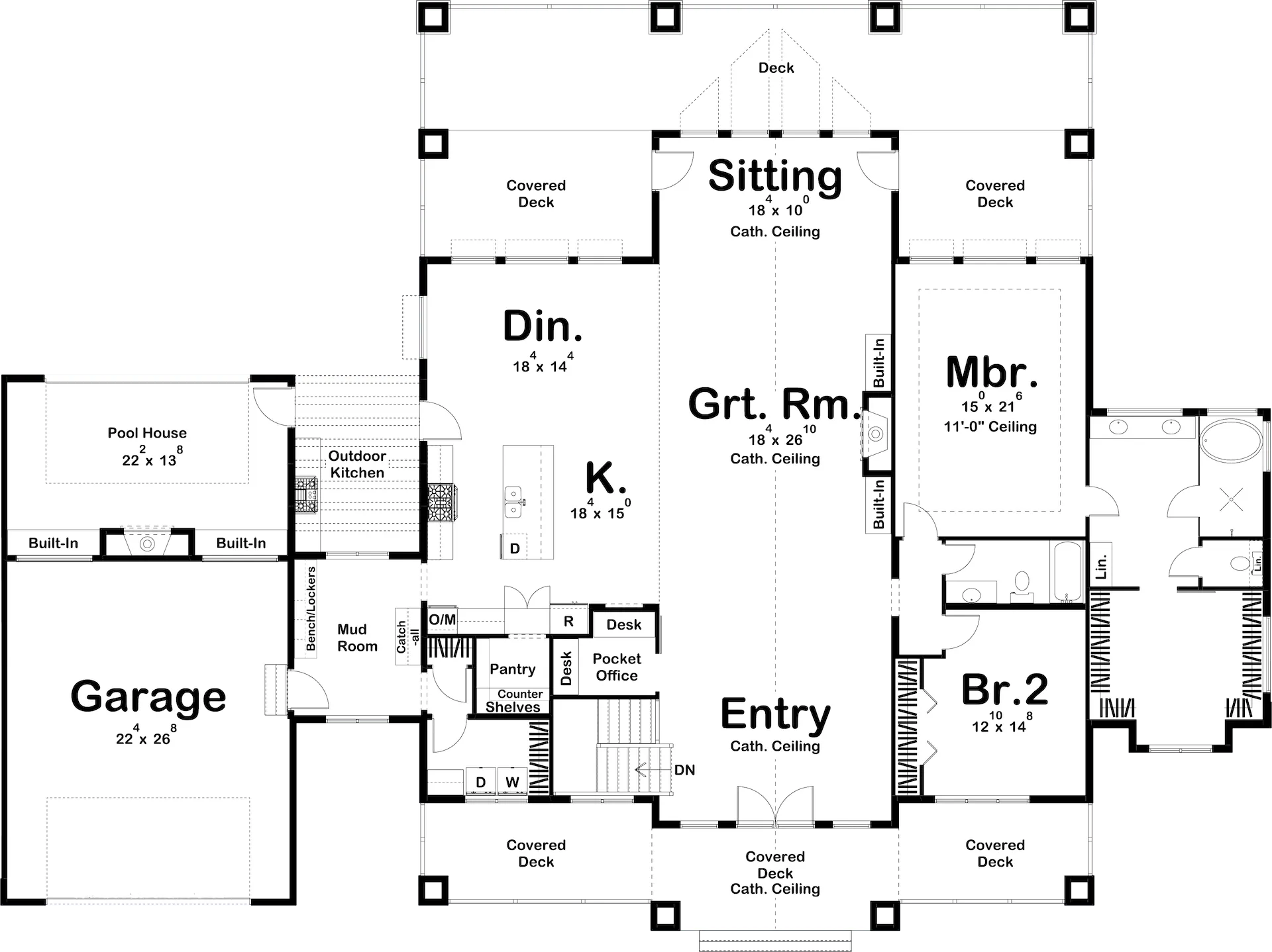 Bramble Hill House Plan - Archival Designs House Plans