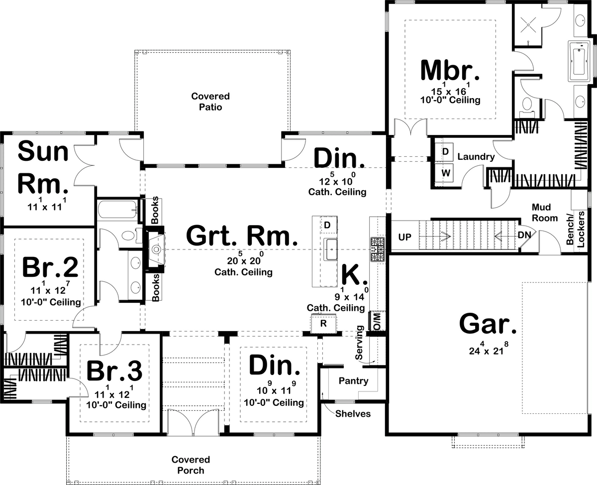 Bridgeport House Plan - Archival Designs House Plans, floor plan