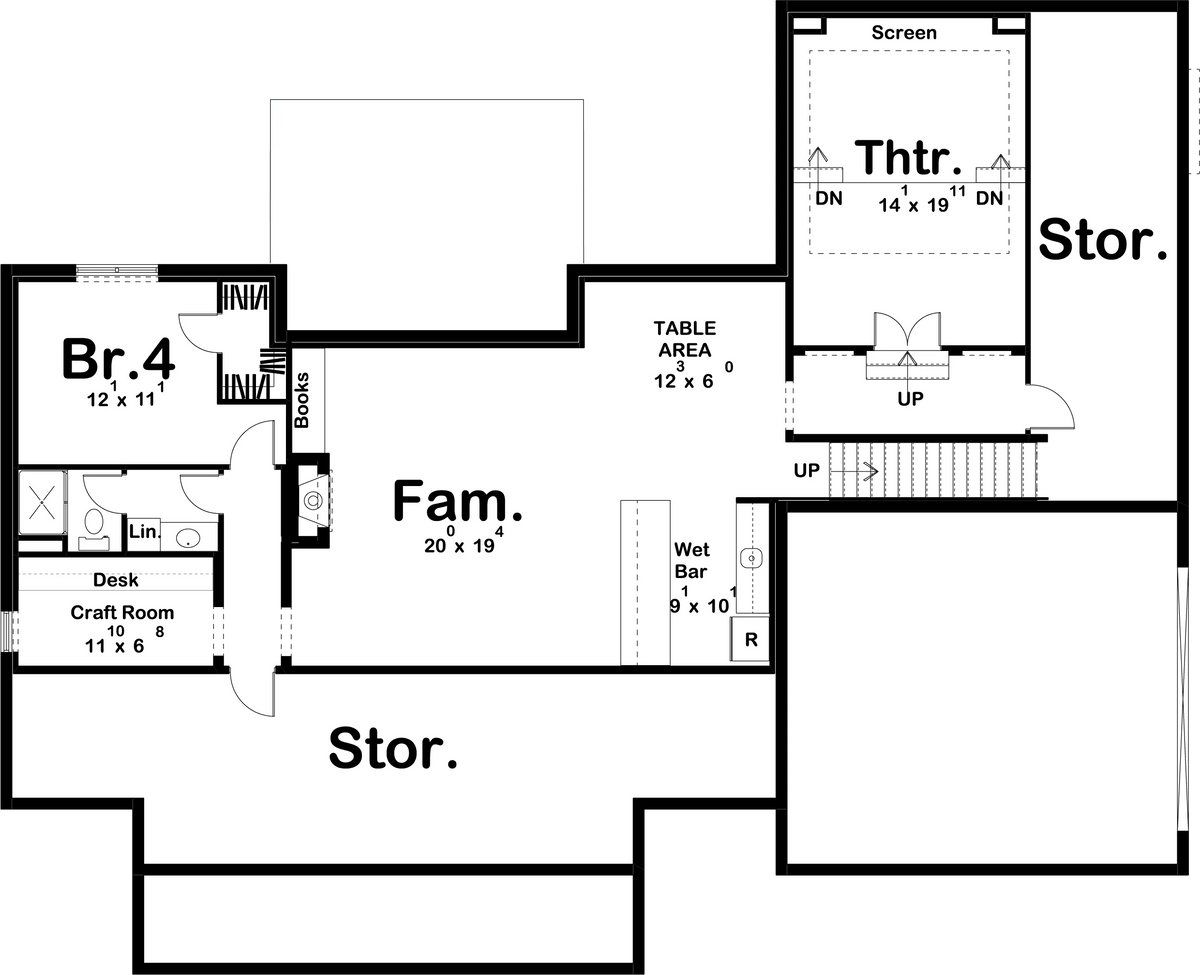 Bridgeport House Plan - Archival Designs House Plans, floor plan