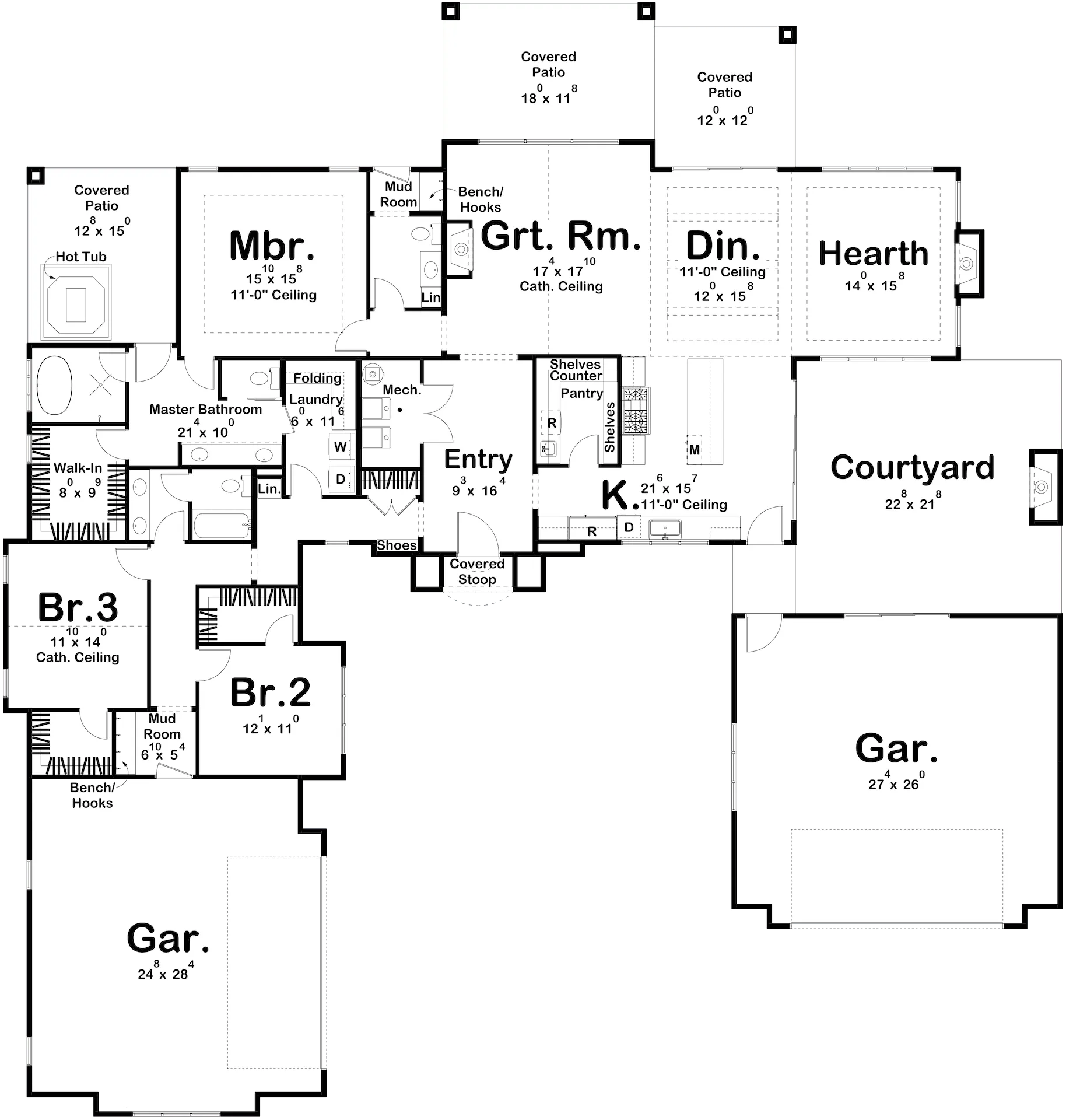 Brookman House Plan - Archival Designs House Plans