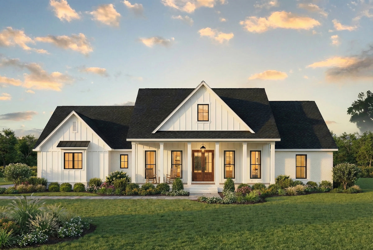 C2353-A Modern Farmhouse, 4 Bedrooms, 2.5 Bathrooms | Hickory Ridge House Exterior-1