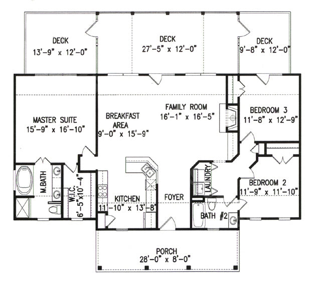Country Cottage First Floor Plan