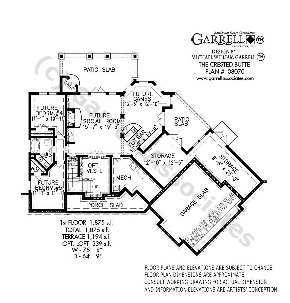 Crested Butte Archival Designs Floor Plan