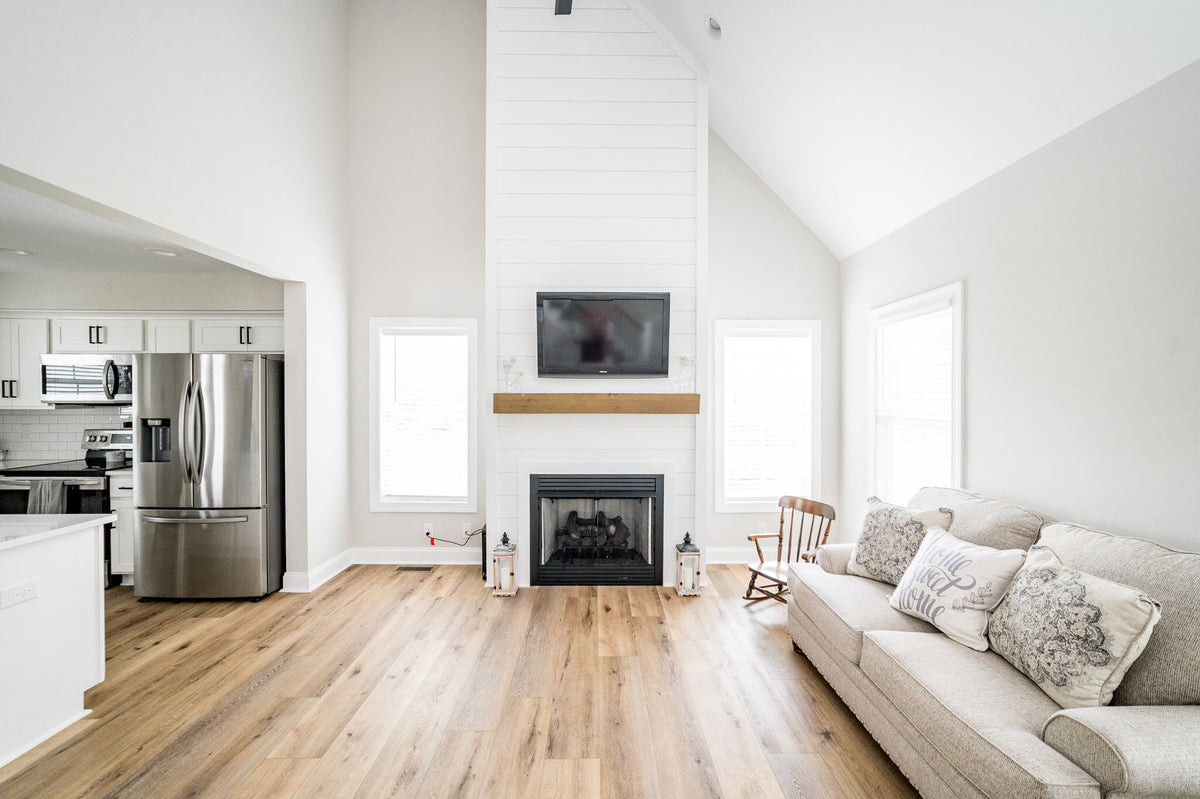 1,703 Sq Ft 4-Bedroom House Plan with Porch & Fireplace