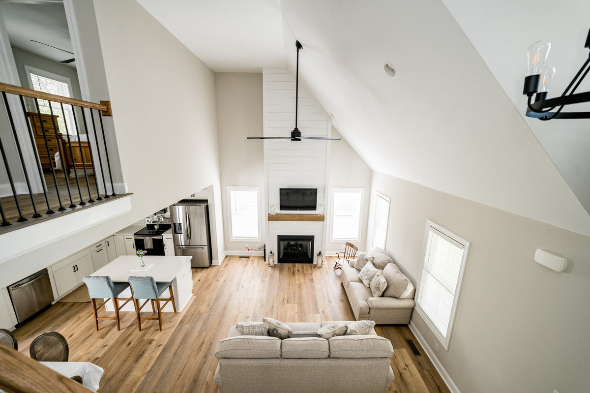 1,703 Sq Ft 4-Bedroom House Plan with Porch & Fireplace