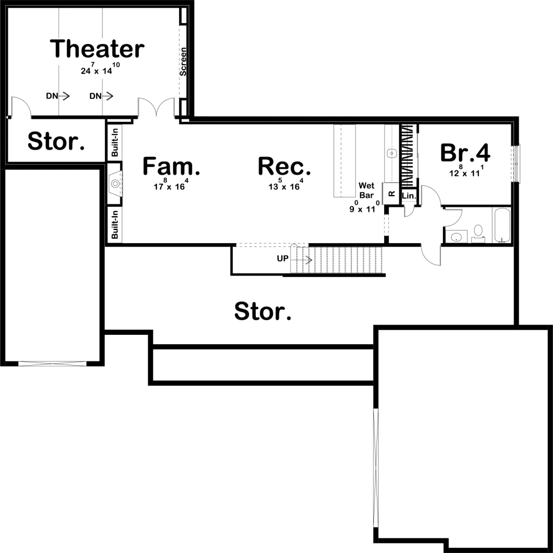 Cunningham House Plan - Archival Designs House Plans, floor plan