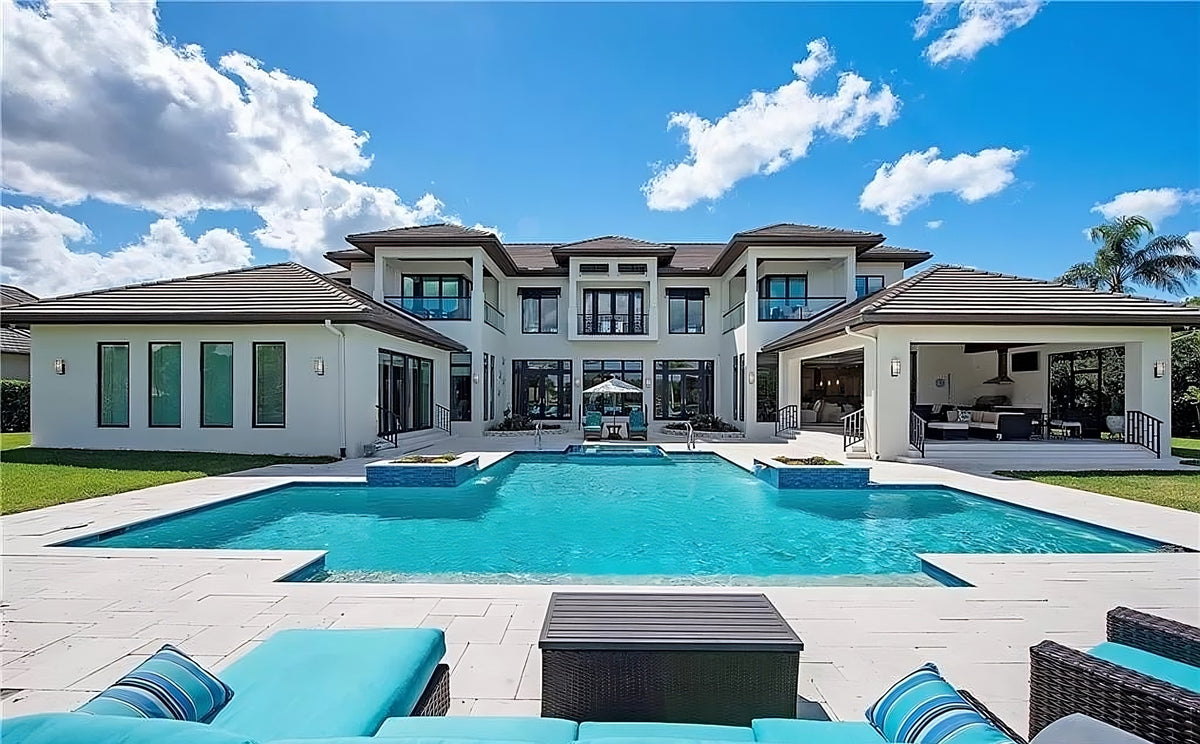 Grand 4-Bedroom Estate with Elevator, Outdoor Kitchen, and Vaulted Ceilings