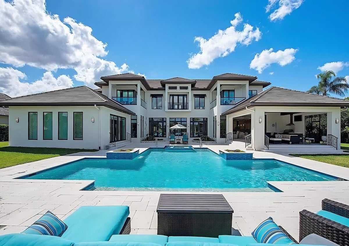 Grand 4-Bedroom Estate with Elevator, Outdoor Kitchen, and Vaulted Ceilings