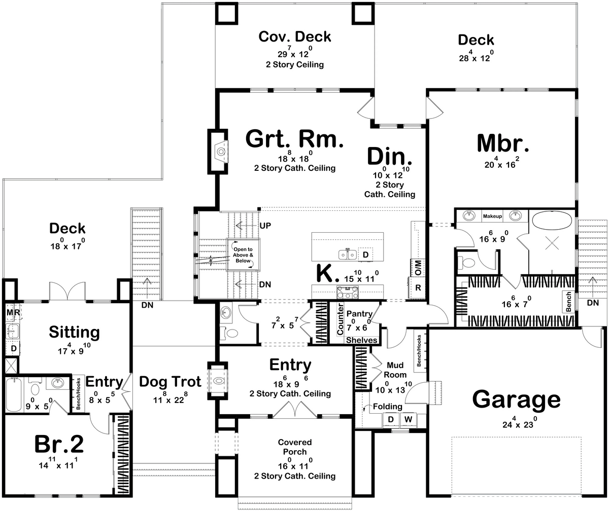 Elms House Plan - Archival Designs House Plans, floor plan