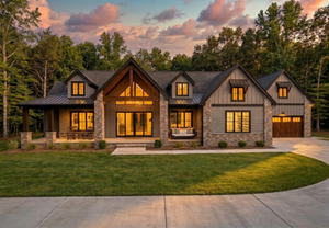 AJ7980-A Modern Farmhouse, 3 Bedrooms, 4.5 Bathrooms | Plan 1068 Exterior-8