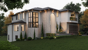 AC8177-A Contemporary House, 5 Bedrooms, 5.5 Bathrooms | Alice Residence House Plan Exterior-2