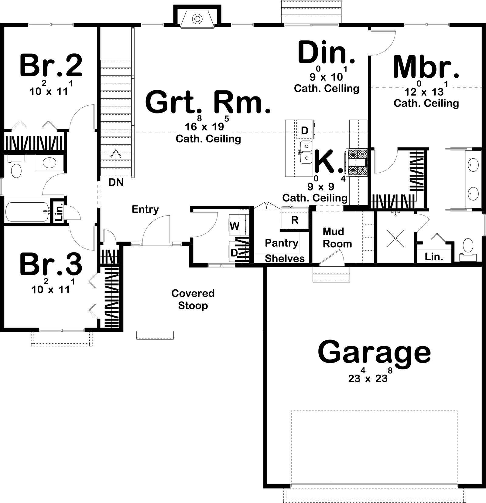 Fairbury House Plan - Archival Designs House Plans