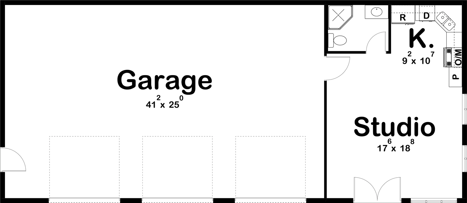 Farniok Garage Plan - Archival Designs House Plans