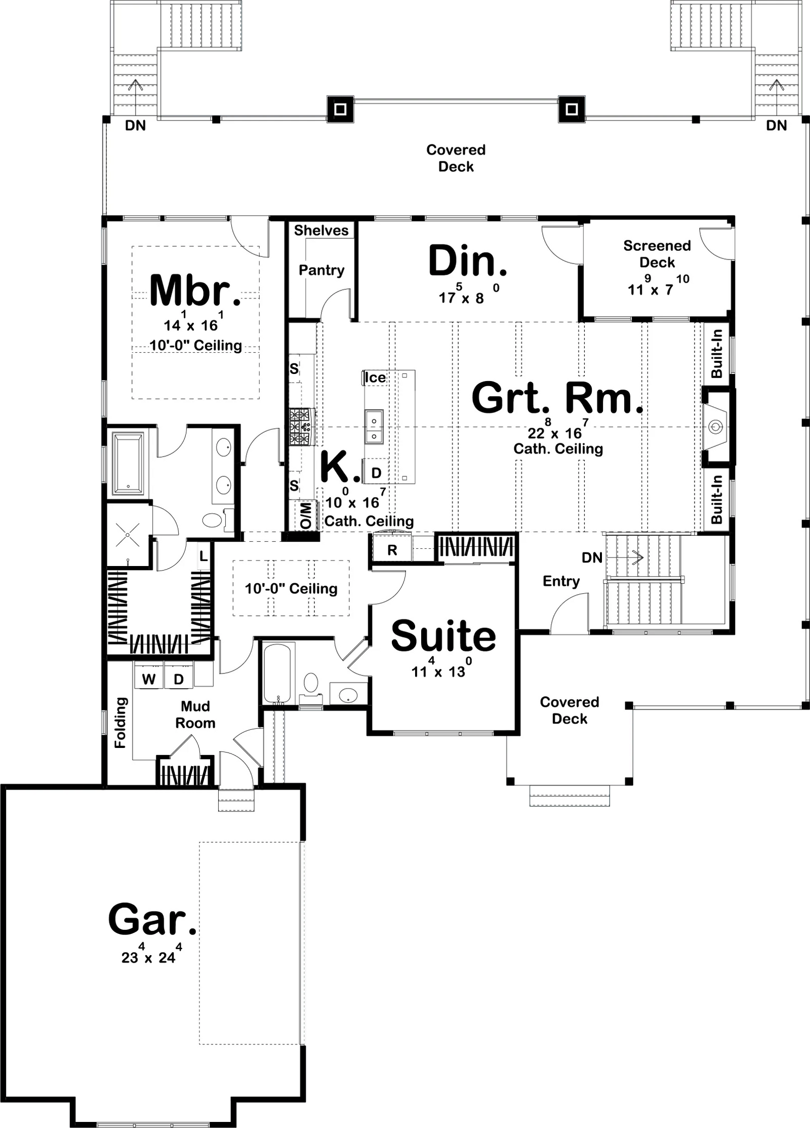 Flanagan Lake House Plan - Archival Designs House Plans