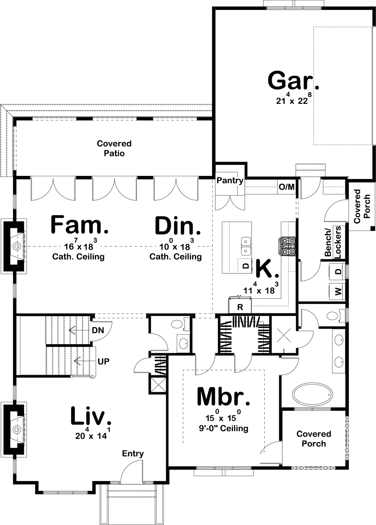 Fox Hills House Plan - Archival Designs House Plans, floor plan