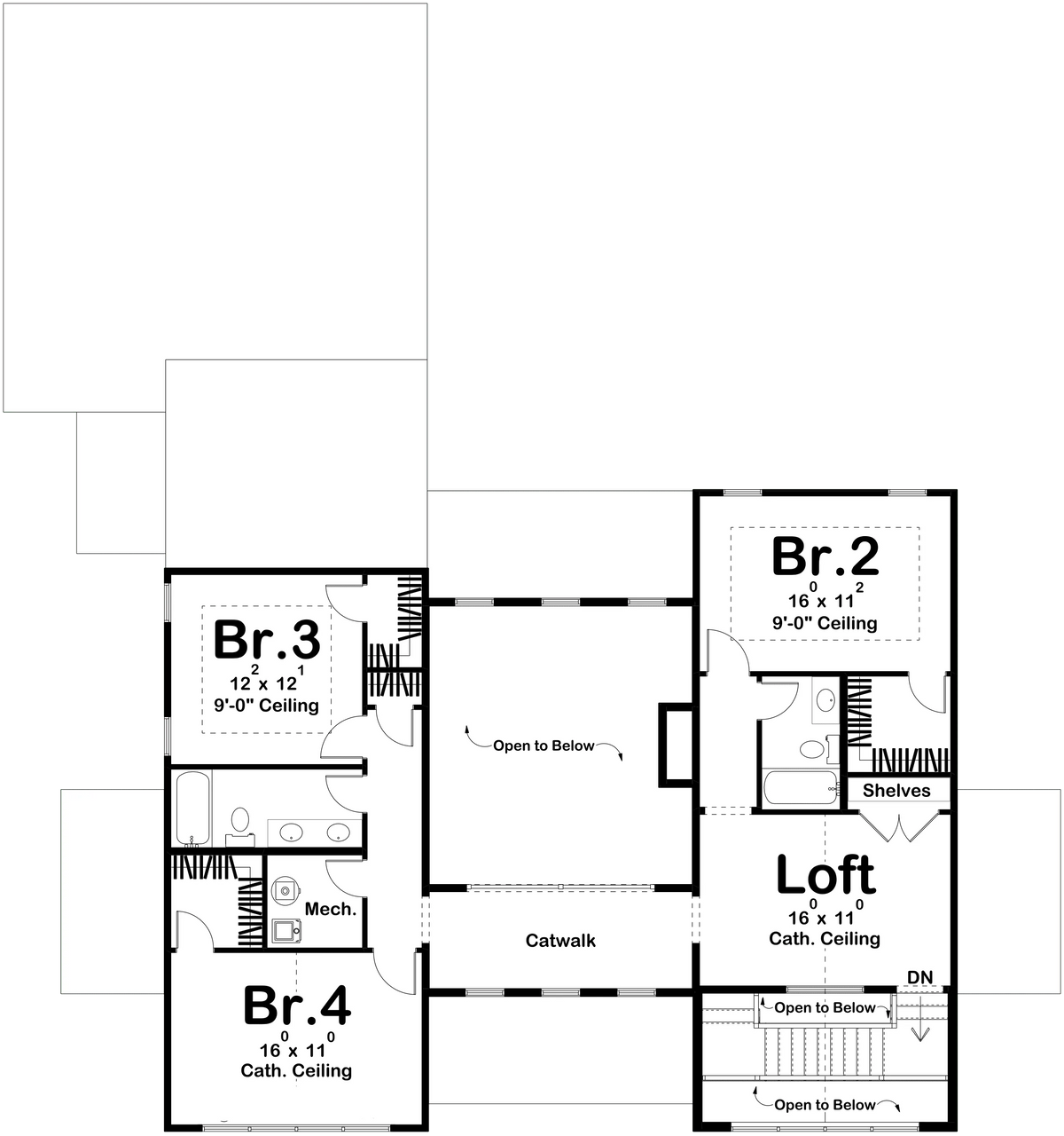 Hatfield Heights House Plan - Archival Designs House Plans. floor plan