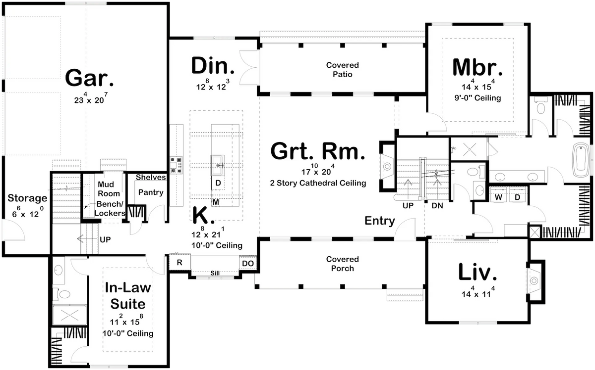 Hudson Bend House Plan - Archival Designs House Plans, floor plan