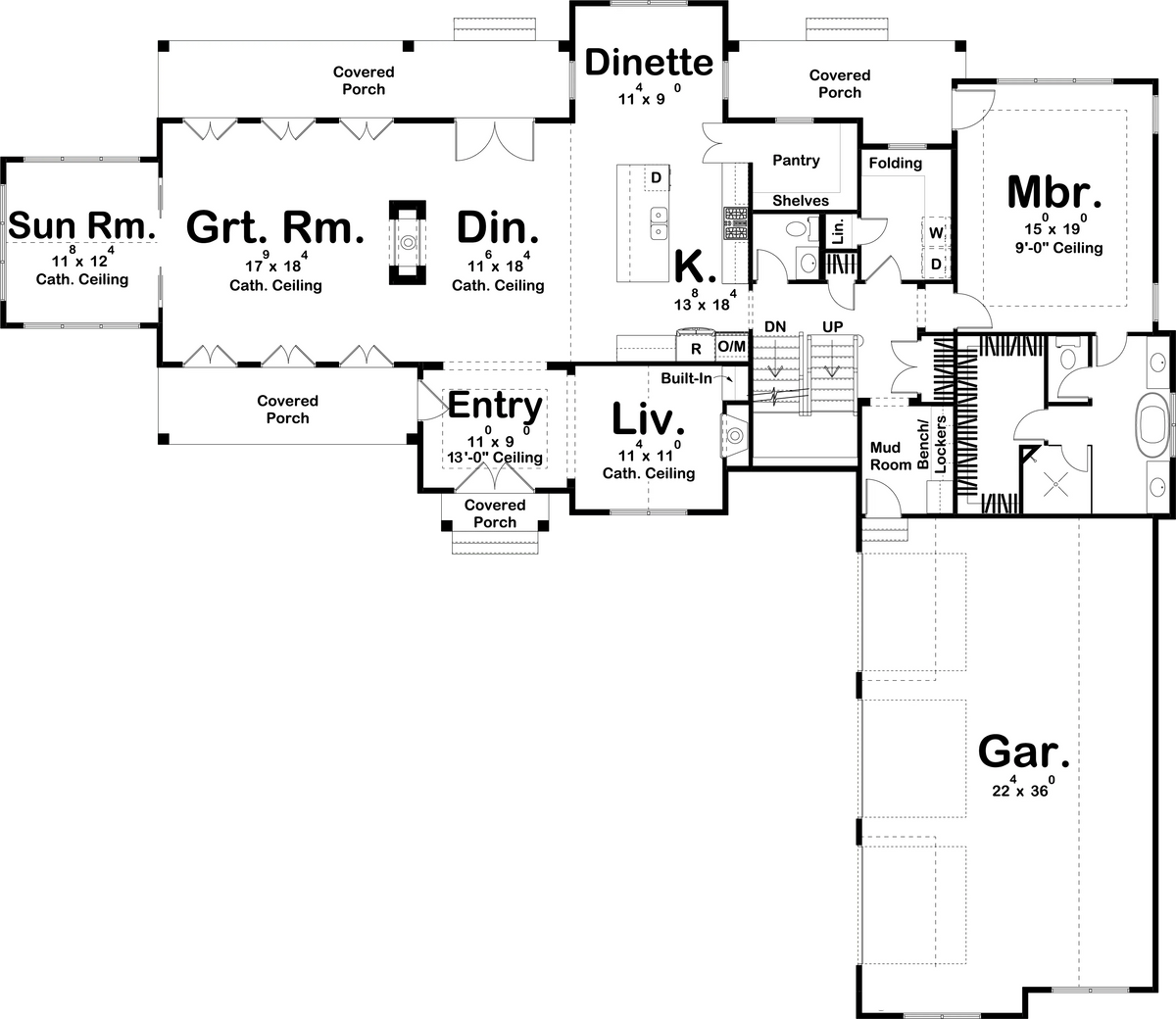 Hudson House Plan - Archival Designs House Plans, floor plan