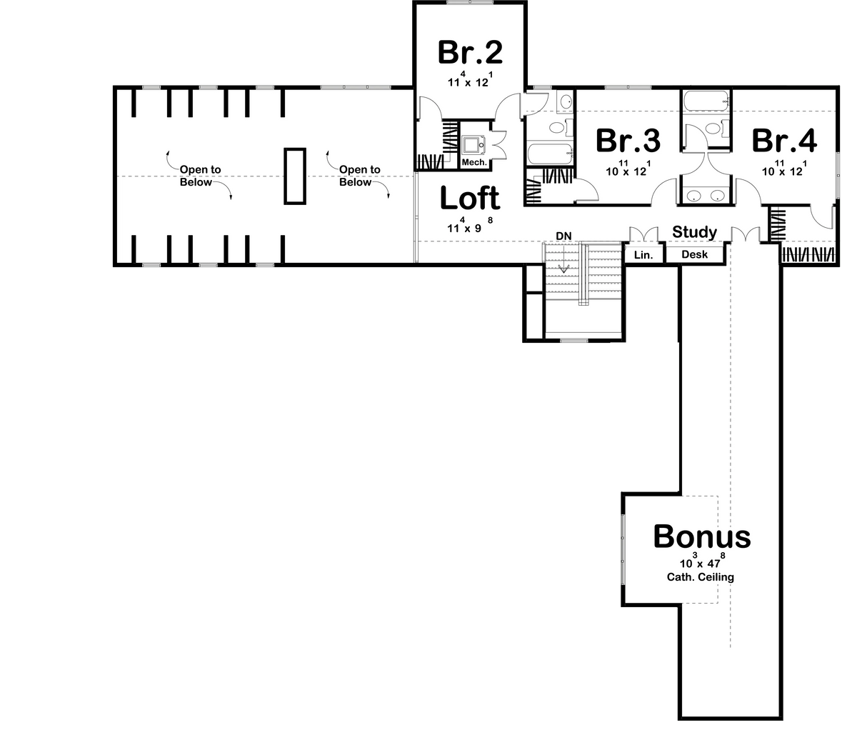 Hudson House Plan - Archival Designs House Plans, floor plan